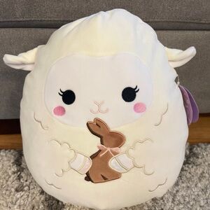 Easter Squishmallows 12" Sophie Cream Lamb with Chocolate Bunny Medium Plush